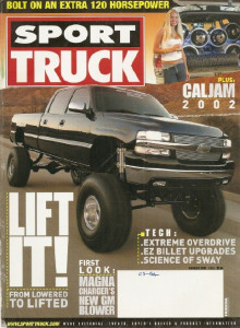 SPORT TRUCK 2003 FEB  - XTERRA JET POWERED, RADIX SUPERCHRG, CADDY CONVERSION*